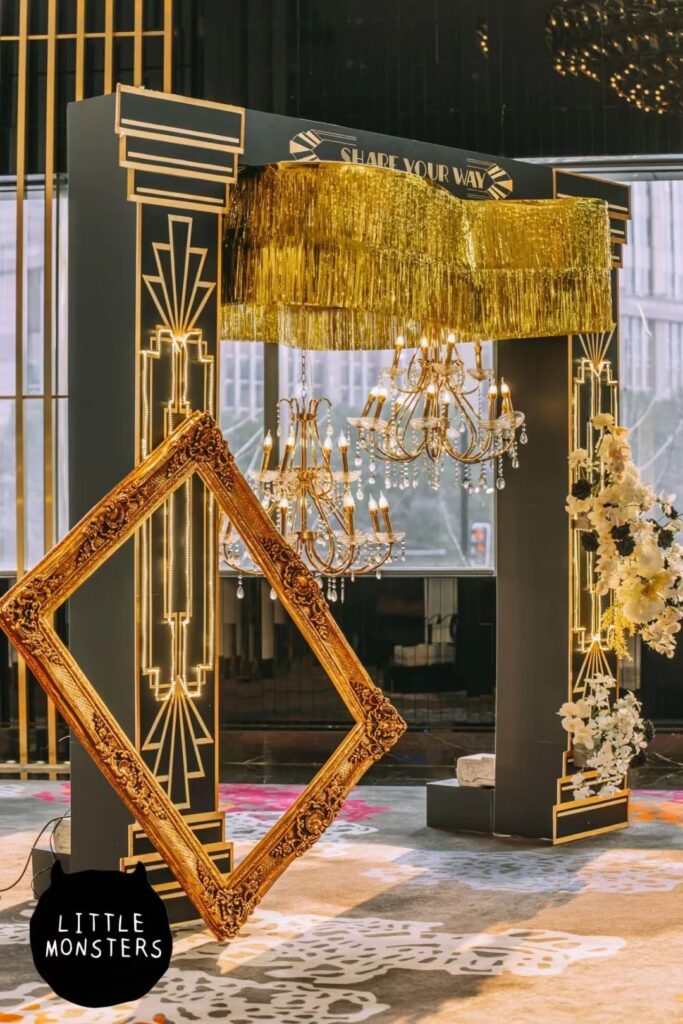 งานตกแต่งซุ้มทางเข้าธีม Gatsby