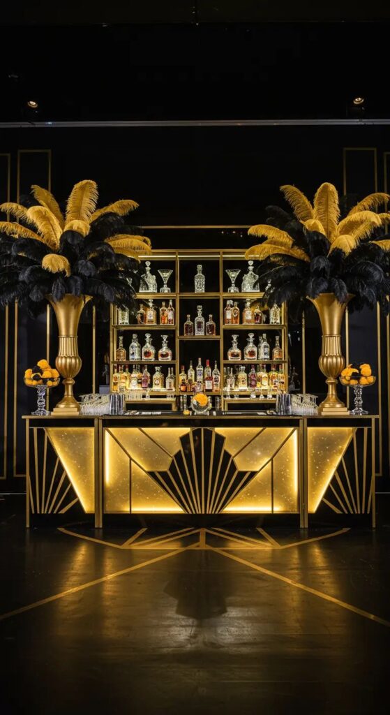 บริการตกแต่ง บาร์ ธีม Gatsby หรูหรา