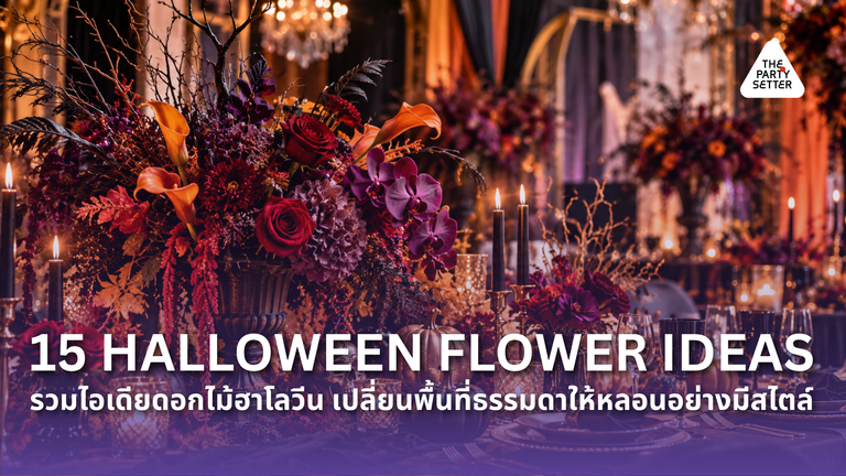 15 Halloween Flower Ideas รวมไอเดียดอกไม้ฮาโลวีน เปลี่ยนพื้นที่ธรรมดาให้หลอนอย่างมีสไตล์